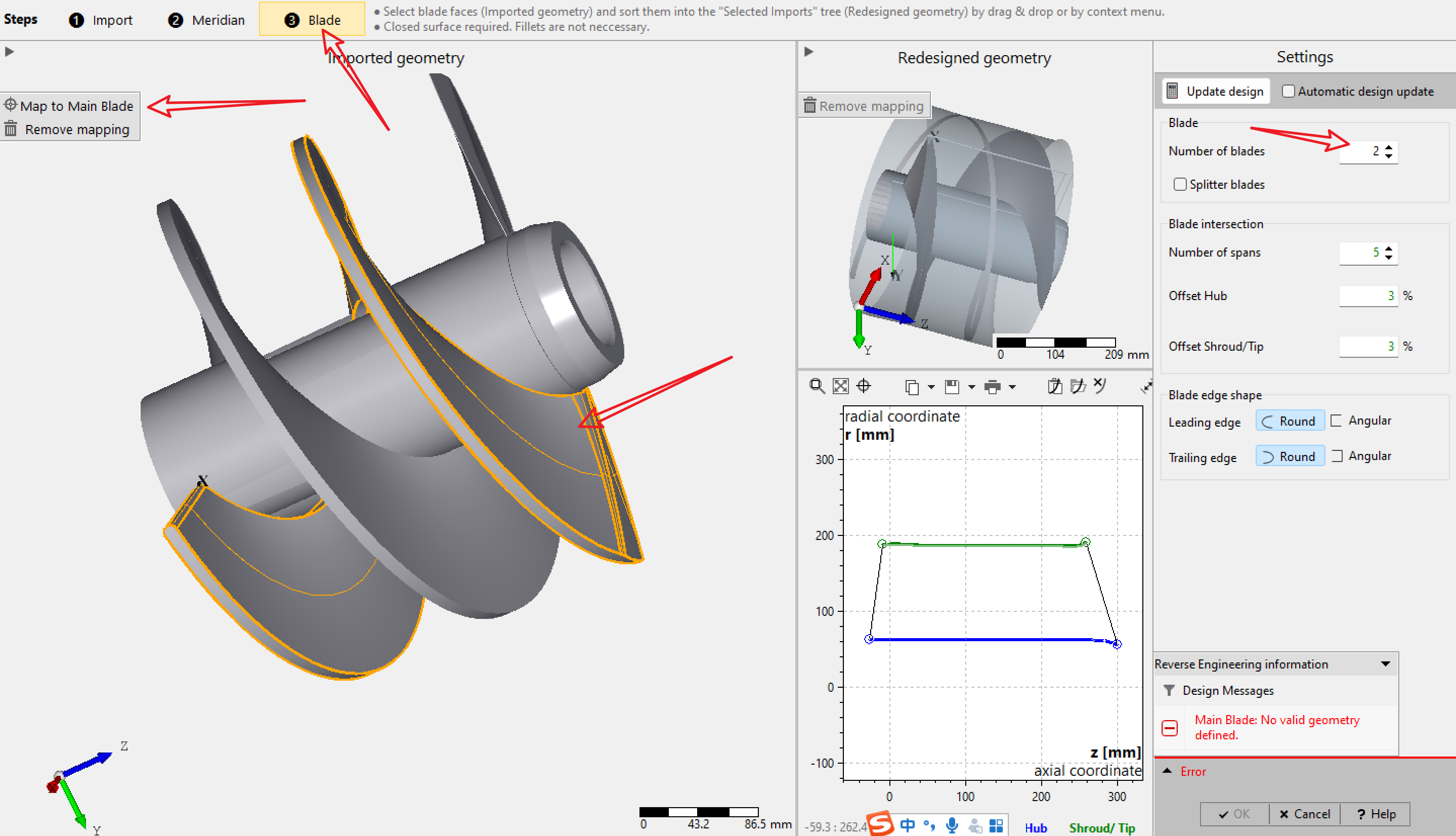 Cfturbo2022逆向设计诱导轮教程